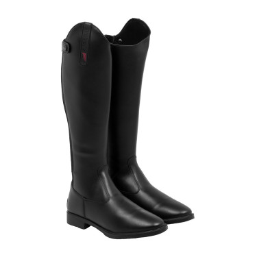 Stivali da bambino Supreme wide calf in pelle liscia Nero