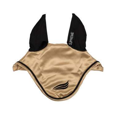 Cuffia in raso Supreme con orecchie elastiche Beige Cuffia in raso Supreme con orecchie elastiche Beige