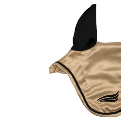 Cuffia in raso Supreme con orecchie elastiche Beige Cuffia in raso Supreme con orecchie elastiche Beige