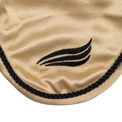 Cuffia in raso Supreme con orecchie elastiche Beige Cuffia in raso Supreme con orecchie elastiche Beige