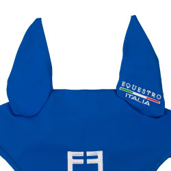 Cuffia Equestro x FISE in tessuto tecnico Blu di Savoia