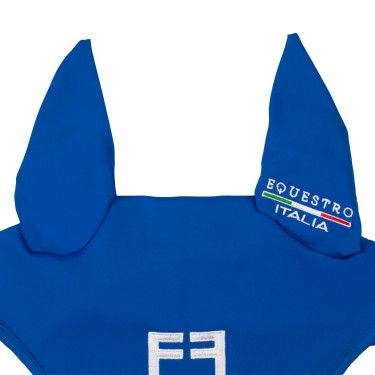 Cuffia Equestro x FISE in tessuto tecnico Blu di Savoia