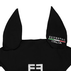 Cuffia Equestro x FISE in tessuto tecnico Nero