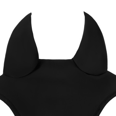 Cuffia Equestro Silica con logo Nero