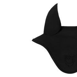 Cuffia Equestro Silica con logo Nero
