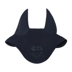 Cuffia Equestro in tessuto tecnico con logo in strass Blazer blu navy / blazer blu navy Blu marino
