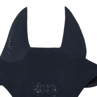 Cuffia Equestro in tessuto tecnico con logo in strass Blazer blu navy / blazer blu navy Blu marino
