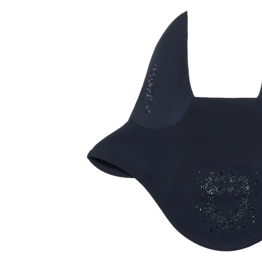 Cuffia Equestro in tessuto tecnico con logo in strass Blazer blu navy / blazer blu navy Blu marino