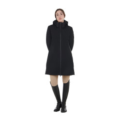 Giacca lunga da donna Equestro idrorepellente e antivento Nero