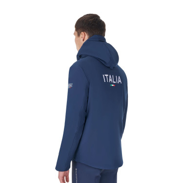 Giacca impermeabile da uomo Equestro x FISE Blazer marine Blu marino