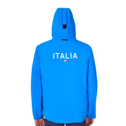 Giacca impermeabile da uomo Equestro x FISE Blu di Savoia