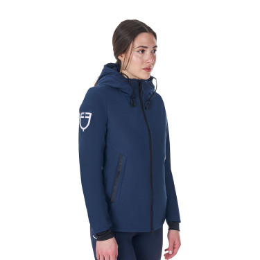 Giacca impermeabile da donna Equestro x FISE Blazer marine Blu marino