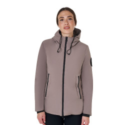 Giacca Equestro da donna idrorepellente e antivento Tigrato Marrone
