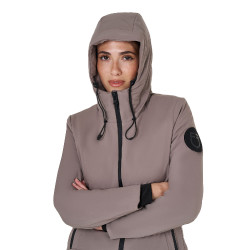 Giacca Equestro da donna idrorepellente e antivento Tigrato Marrone