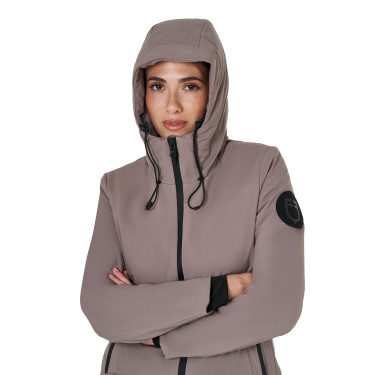 Giacca Equestro da donna idrorepellente e antivento Tigrato Marrone