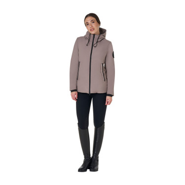 Giacca Equestro da donna idrorepellente e antivento Tigrato Marrone