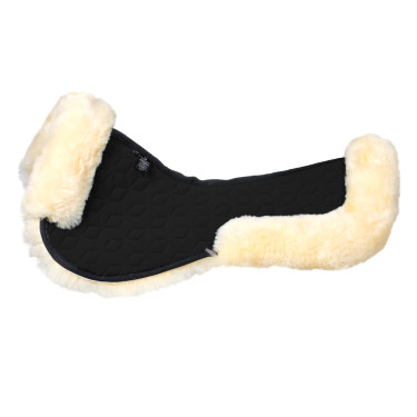 Ammortizzatore Equestro in tessuto tecnico con pelle di montone Nero / naturale
