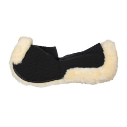 Ammortizzatore Equestro in elastan con tasche e fodera in pelle di pecora Nero / naturale