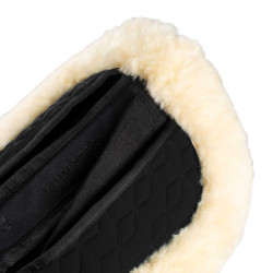 Ammortizzatore Equestro in elastan con tasche e fodera in pelle di pecora Nero / naturale