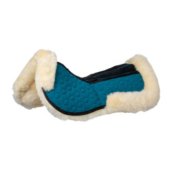 Ammortizzatore Equestro in elastan con tasche e fodera in pelle di pecora Petrolio / naturale Blu
