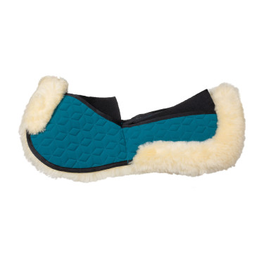Ammortizzatore Equestro in elastan con tasche e fodera in pelle di pecora Petrolio / naturale Blu