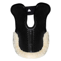 Ammortizzatore Acavallo per compensare MF-S WFS camoscio montone posteriore gel esagonale alza anteriore Nero / montone naturale
