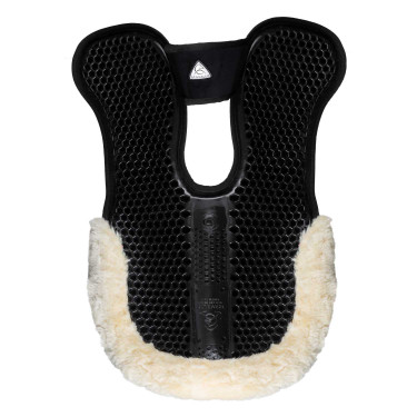 Ammortizzatore Acavallo per compensare MF-S WFS camoscio montone posteriore gel esagonale alza anteriore Nero / montone naturale
