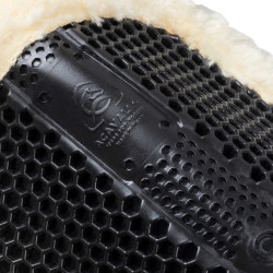 Ammortizzatore Acavallo per compensare MF-S WFS camoscio montone posteriore gel esagonale alza anteriore Nero / montone naturale