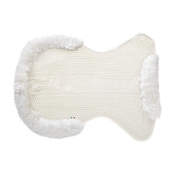Ammortizzatore Acavallo Gel NS-S Classic-S taglio piatto demi Trasparente / montone bianco