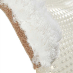 Ammortizzatore Acavallo Gel NS-S Classic-S taglio piatto demi Trasparente / montone bianco