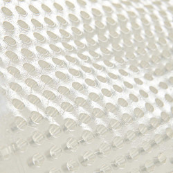 Ammortizzatore Acavallo Gel NS-S Classic-S taglio piatto demi Trasparente / montone bianco