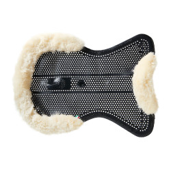 Ammortizzatore Acavallo in gel NS-S Classic-S taglio piatto Nero / montone naturale