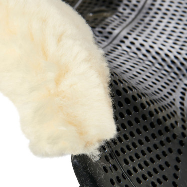 Ammortizzatore Acavallo in gel NS-S Classic-S taglio piatto Nero / montone naturale