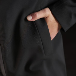 Giacca lunga impermeabile da donna Equestro Ridertechnology Nero