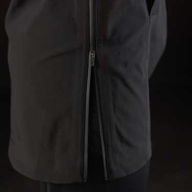 Giacca lunga impermeabile da donna Equestro Ridertechnology Nero