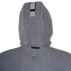 Giacca impermeabile da uomo con inserti in tessuto Teddy Equestro Grigio ghiacciato