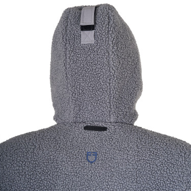 Giacca impermeabile da uomo con inserti in tessuto Teddy Equestro Grigio ghiacciato