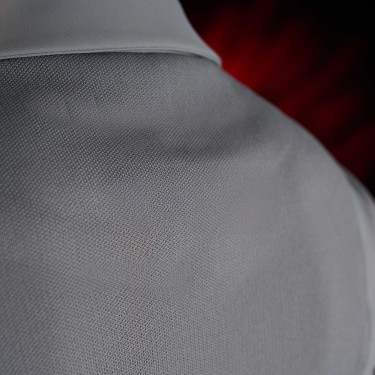 Giacca da concorso uomo Equestro Ridertechnology con cuciture termosaldate Uccello beffardo Grigio