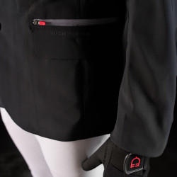 Giacca da concorso uomo Equestro Ridertechnology con cuciture termosaldate Nero Giacca da concorso uomo Equestro Ridertechnology con cuciture termosaldate Nero
