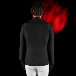 Giacca da concorso uomo Equestro Ridertechnology con cuciture termosaldate Nero Giacca da concorso uomo Equestro Ridertechnology con cuciture termosaldate Nero