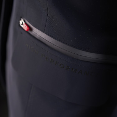 Giacca da concorso da donna Equestro Ridertechnology con cuciture termosaldate Marina Blu marino