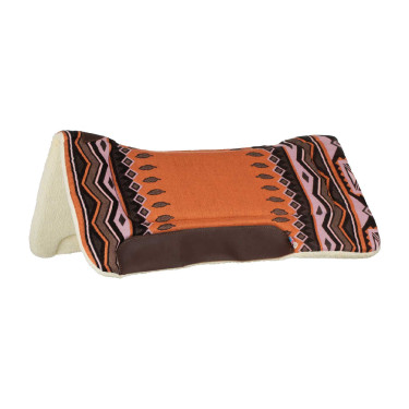 Sottosella western con inserti in pelle e imbottitura in lana sintetica Pool's Arancione / marrone