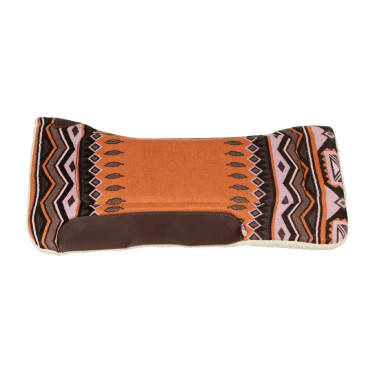 Sottosella western con inserti in pelle e imbottitura in lana sintetica Pool's Arancione / marrone