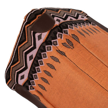 Sottosella western con inserti in pelle e imbottitura in lana sintetica Pool's Arancione / marrone