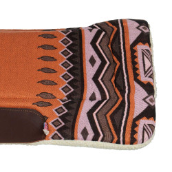 Sottosella western con inserti in pelle e imbottitura in lana sintetica Pool's Arancione / marrone