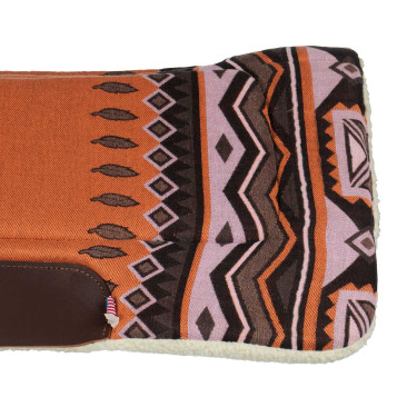 Sottosella western con inserti in pelle e imbottitura in lana sintetica Pool's Arancione / marrone
