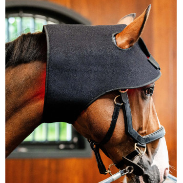 Cuffia Terapia a Luce Rossa LED Horseware Nero / nero
