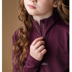 Maglietta anti-UV Horseware Sifia a maniche lunghe per bambini Primatova Viola