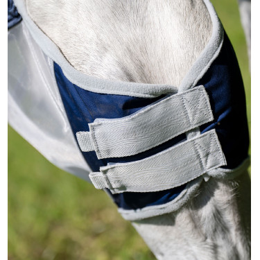 Maschera anti-mosche Horseware Shield Marino / argento Blu Maschera anti-mosche Horseware Shield Marino / argento Blu