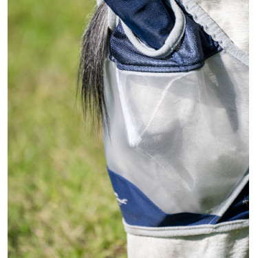 Maschera anti-mosche Horseware Shield Marino / argento Blu Maschera anti-mosche Horseware Shield Marino / argento Blu